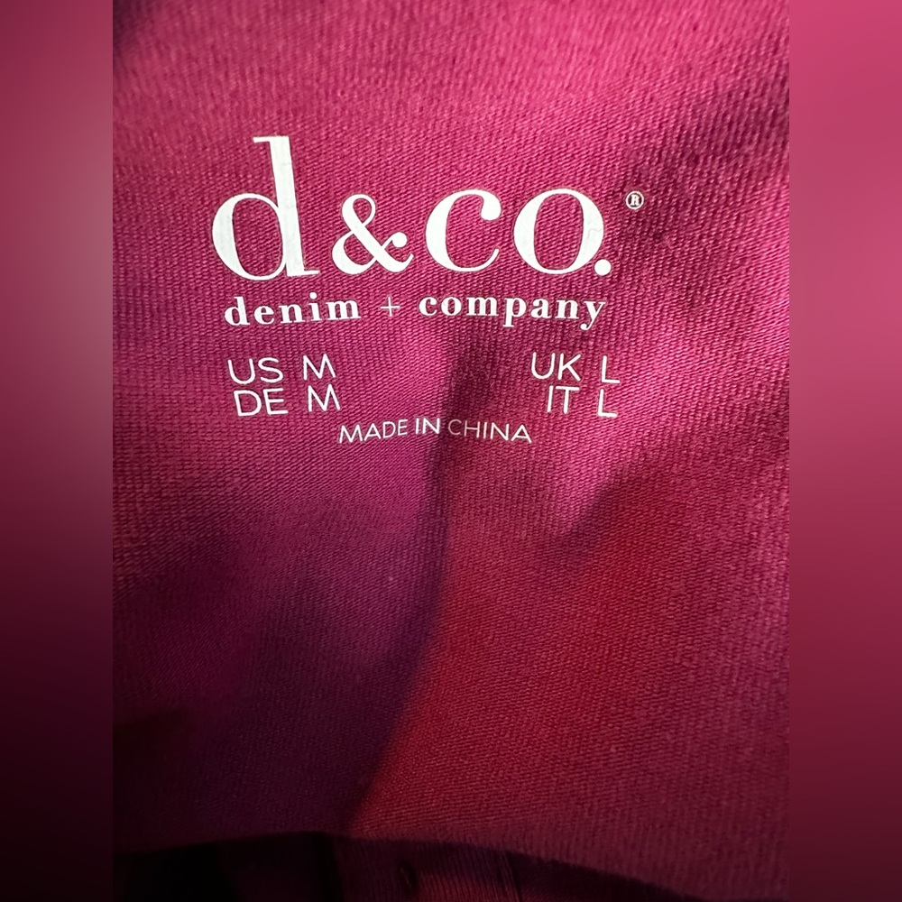 Denim & Co. Size M Pink Long Sleeve Top NWOT - Picture 3 of 5